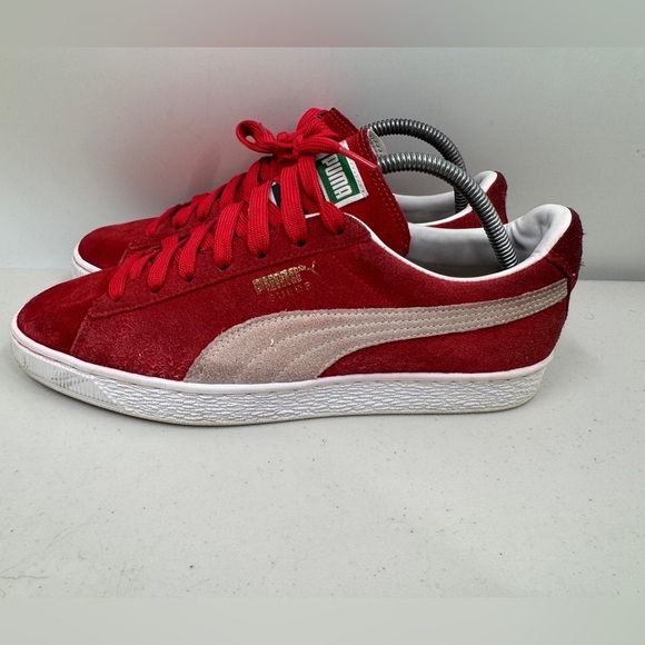 Puma Suede Classic XXI Men's Sneakers Sz 9.5 Athletic Shoe Red Trainers #1502 - Picture 1 of 8
